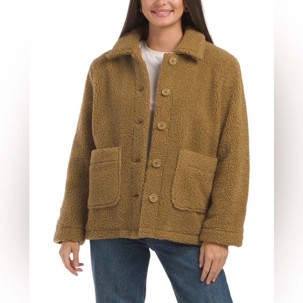 NWT $348 Johnnie-O Elsa Cozy Brown Jacket Small